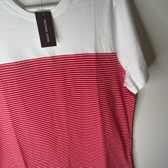 New with tags Micheal kors t-shirt red & white - Picture 5 of 8